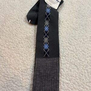 Angelina Ladies Argyle Dress Socks - Black, Blue & Gray | One Size | Angora Wool